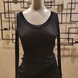 Elegant Black Long Sleeve Top